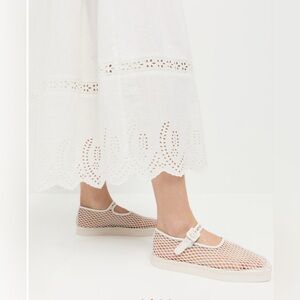 Loeffler Randall White Mesh”Rita” Mary Jane Shoes